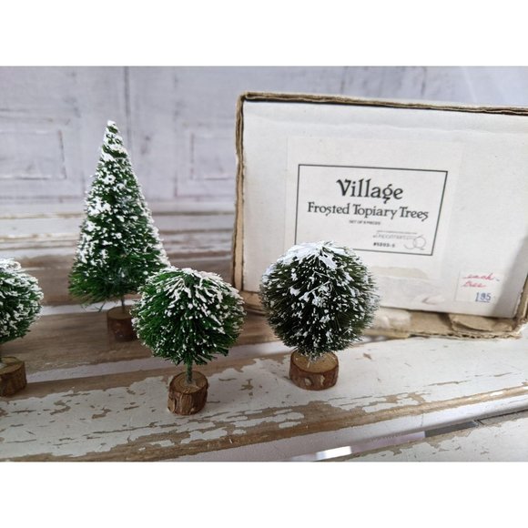 Dept 56 52035 frosted topiary trees village mini y - Picture 3 of 5